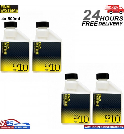 4x Final Systems ROCKET FUEL 2k Super Accelerator for low bake&Air Drying 500ml